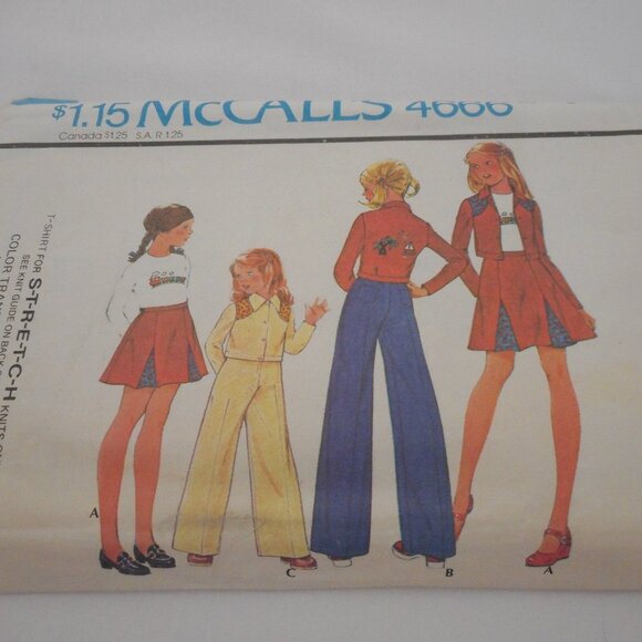 Vintage 70s McCalls sewing pattern 4666 outfit - Picture 1 of 2